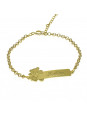 Pulseira Feminina Nome Heitor Banhada Ouro 18K -1080117