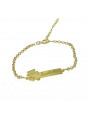 Pulseira Feminina Nome Isabelly Banhada Ouro 18K -1080119