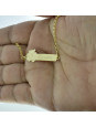 Pulseira Feminina Nome Kauan Banhada Ouro 18K -1080120