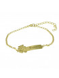 Pulseira Feminina Nome Renan Banhada Ouro 18K -1080133