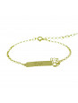 Pulseira Feminina Nome Ana Banhada Ouro 18k - 1080138