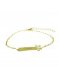 Pulseira Feminina Nome Anna Banhada Ouro 18k - 1080143