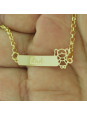 Pulseira Feminina Nome Eloá Banhada Ouro 18k - 1080144