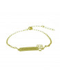 Pulseira Feminina Nome Antonella Banhada Ouro 18k - 1080145