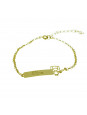 Pulseira Feminina Nome Elisa Banhada Ouro 18k - 1080147