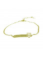 Pulseira Feminina Nome Ana Clara Banhada Ouro 18k - 1080149