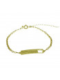 Pulseira Feminina Nome Pedro Miguel Banhada Ouro 18K - 1080156