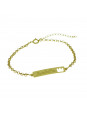 Pulseira Feminina Nome Isabella Banhada Ouro 18K - 1080161