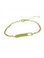 Pulseira Feminina Nome Isadora Banhada Ouro 18K - 1080162