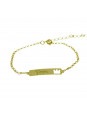 Pulseira Feminina Nome Yago Banhada Ouro 18K - 1080167