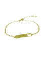 Pulseira Feminina Nome Yuri Banhada Ouro 18K - 1080168