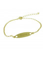 Pulseira Feminina Nome Pietra Banhada Ouro 18K - 1080195