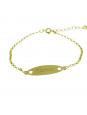 Pulseira Feminina Nome Yasmin Banhada Ouro 18K - 1080203