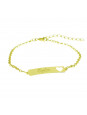 Pulseira Feminina Nome Ayla Banhada Ouro 18K - 1080205