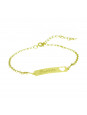 Pulseira Feminina Nome Beatriz Banhada Ouro 18K - 1080206