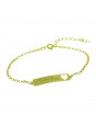 Pulseira Feminina Nome Carolina Banhada Ouro 18K - 1080207