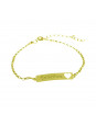 Pulseira Feminina Nome Catarina Banhada Ouro 18K - 1080208