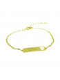 Pulseira Feminina Nome Clara Banhada Ouro 18K - 1080209