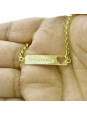 Pulseira Feminina Nome Fernanda Banhada Ouro 18K - 1080212