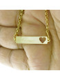 Pulseira Feminina Nome Luana Banhada Ouro 18K - 1080218