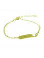 Pulseira Feminina Nome Manuela Banhada Ouro 18K - 1080220