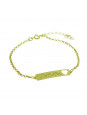 Pulseira Feminina Nome Banhada Ouro 18K - 1080224