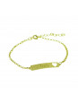 Pulseira Feminina Nome Nicole Banhada Ouro 18K - 1080225