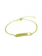 Pulseira Feminina Nome Rafaela Banhada Ouro 18K - 1080229