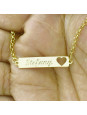 Pulseira Feminina Nome Stefany Banhada Ouro 18K - 1080234