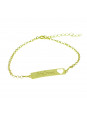 Pulseira Feminina Nome Stefany Banhada Ouro 18K - 1080234