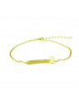 Pulseira Feminina Nome Bernardo Banhada Ouro 18K - 1080240