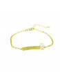 Pulseira Feminina Nome Gabriel Banhada Ouro 18K - 1080246