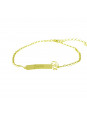 Pulseira Feminina Nome Juan Banhada Ouro 18K - 1080250