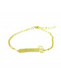 Pulseira Feminina Nome Lucas Banhada Ouro 18K - 1080255