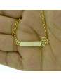 Pulseira Feminina Nome Luis Banhada Ouro 18K - 1080256