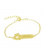 Pulseira Infantil Nome Maria Banhada Ouro 18K - 1080282