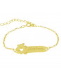 Pulseira Infantil Nome Mariane Banhada Ouro 18K - 1080299