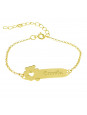 Pulseira Infantil Nome Camila Banhada Ouro 18K - 1080304