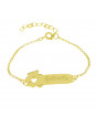 Pulseira Infantil Nome Gabrielle Banhada Ouro 18K - 1080311