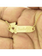 Pulseira Infantil Nome Isabely Banhada Ouro 18K - 1080312