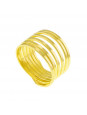 Anel Seis Fios Banhado em Ouro Amarelo 18 K - 1010088