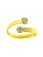 Anel Luzes Banhado Em Ouro Amarelo 18 K - 1010093