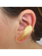 Brinco Ear Cuff Asa Esquerda Banhado Em Ouro Amarelo 18 k - 1030047