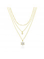 Gargantilha Trio Banhada em Ouro 18 K - 1061224