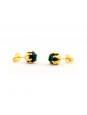 Kit Verde Esmeralda Banhado Ouro 18k - KIT16482