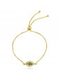 Pulseira Pingente O Olho Banhada Em Ouro 18 K - 1080010