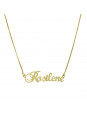 Colar com o nome Rosilene Banhado em Ouro 18 Kilates - 1060310