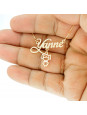 Lindo Colar com o nome Yanne Banhado em Ouro 18 Kilates - 1060281